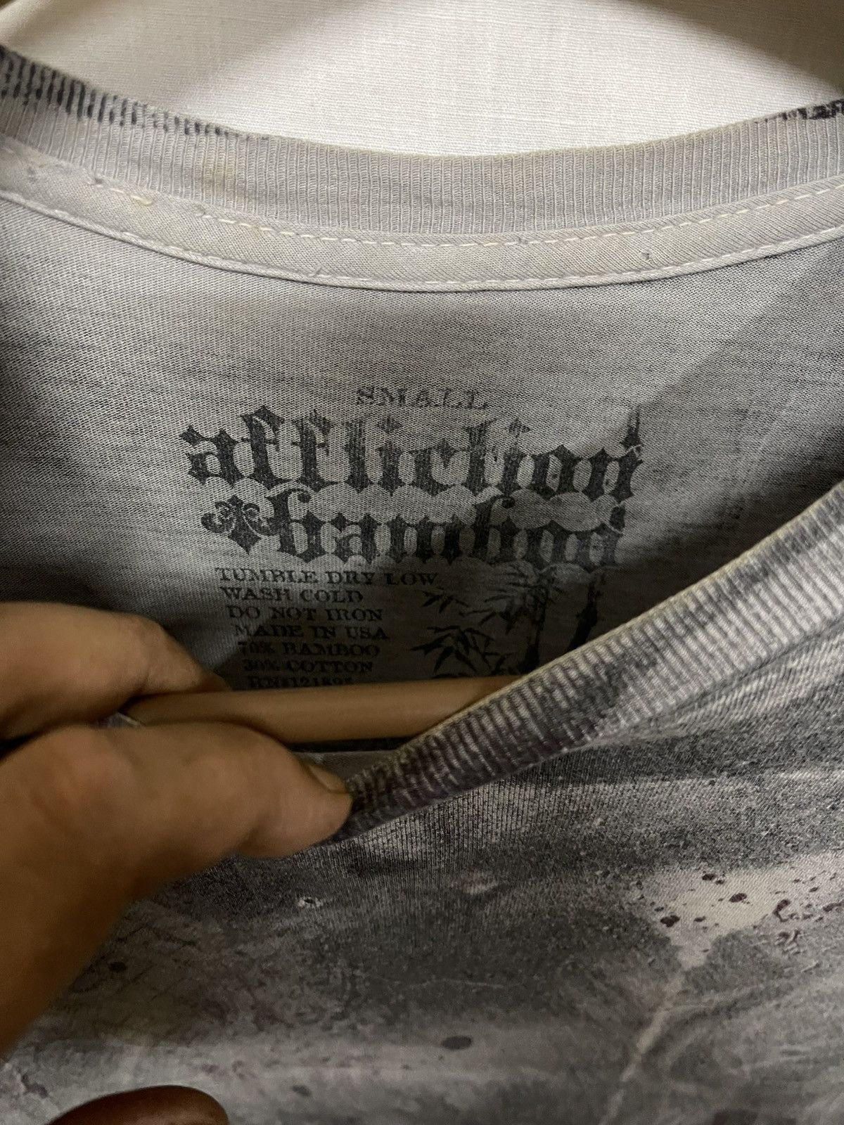 Affliction × Vintage Vintage Affliction Bamboo Crying Girl Design t shirt Size US S / EU 44-46 / 1 - 6 Thumbnail