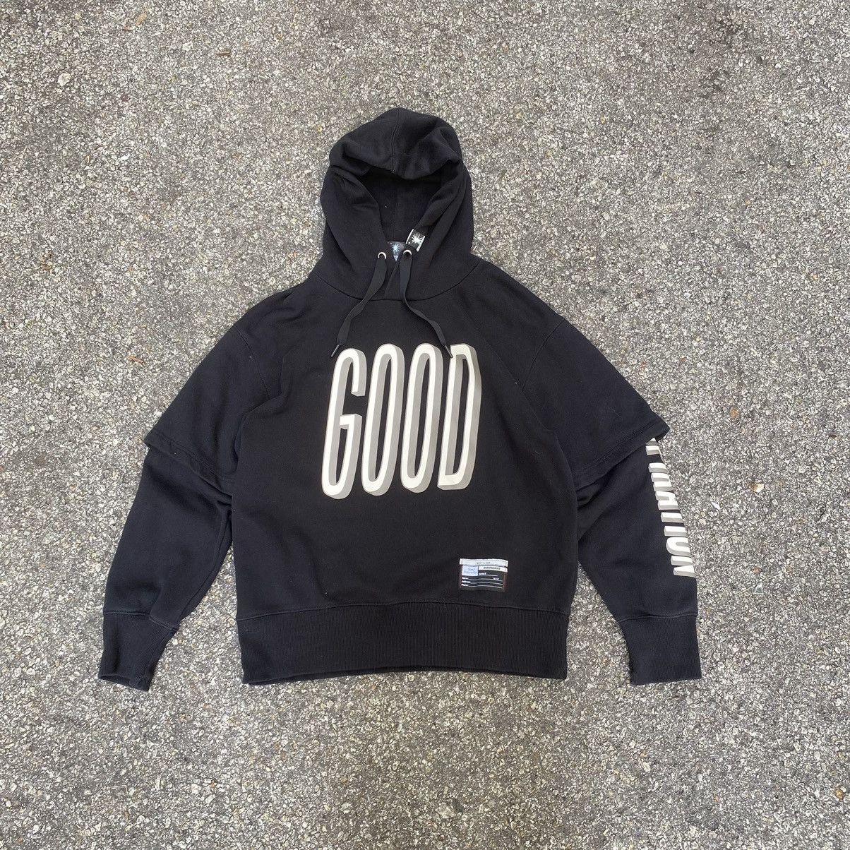 image of Miharaya Yasuhiro X Gu Hoodie Good Inspiration in Black, Men's (Size Small)