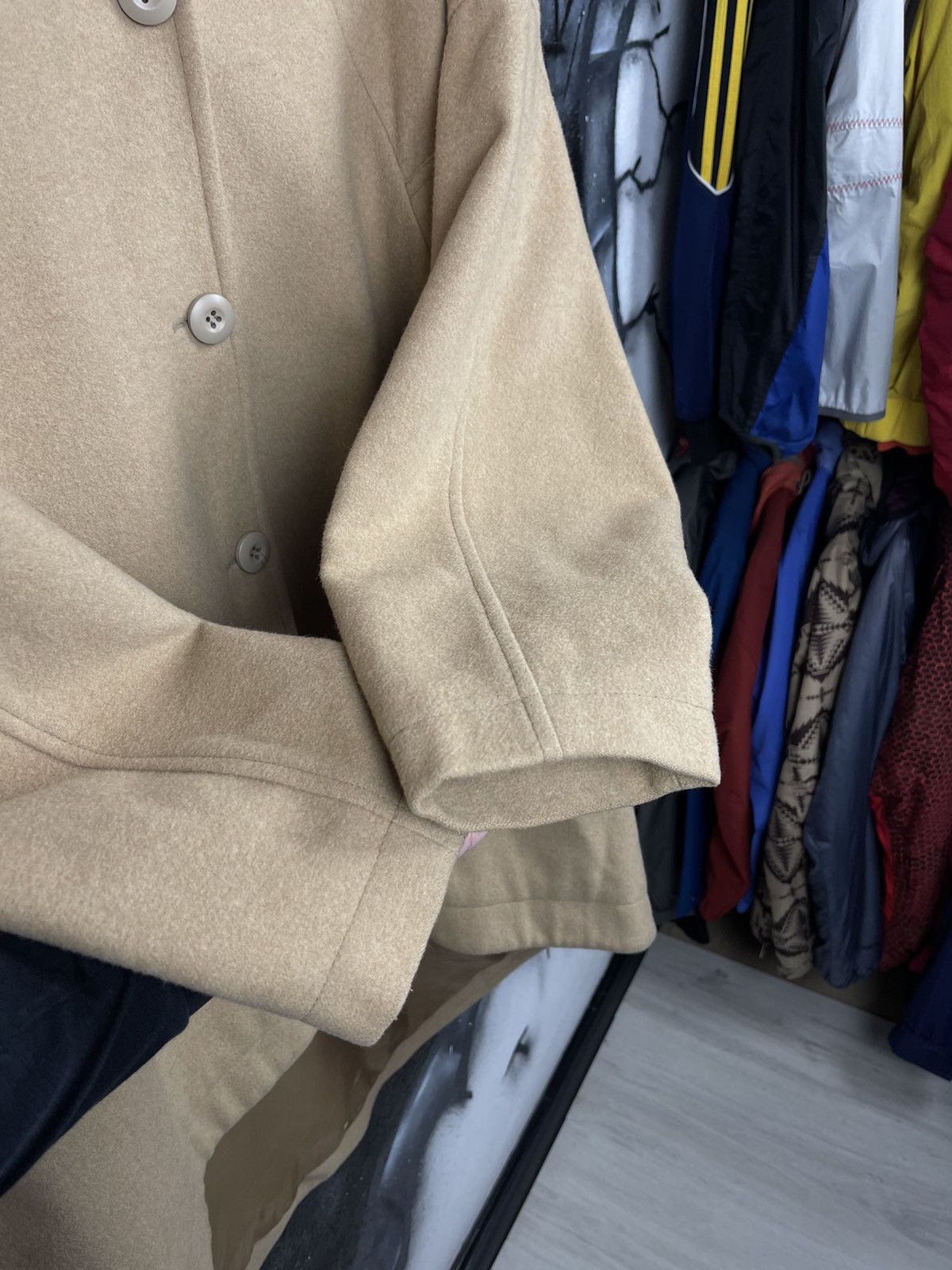 Maison Margiela MM6 Maison Margiela Luxury Beige Oversized Coat Jacket Women’s Size 40 Size S / US 4 / IT 40 - 7 Thumbnail