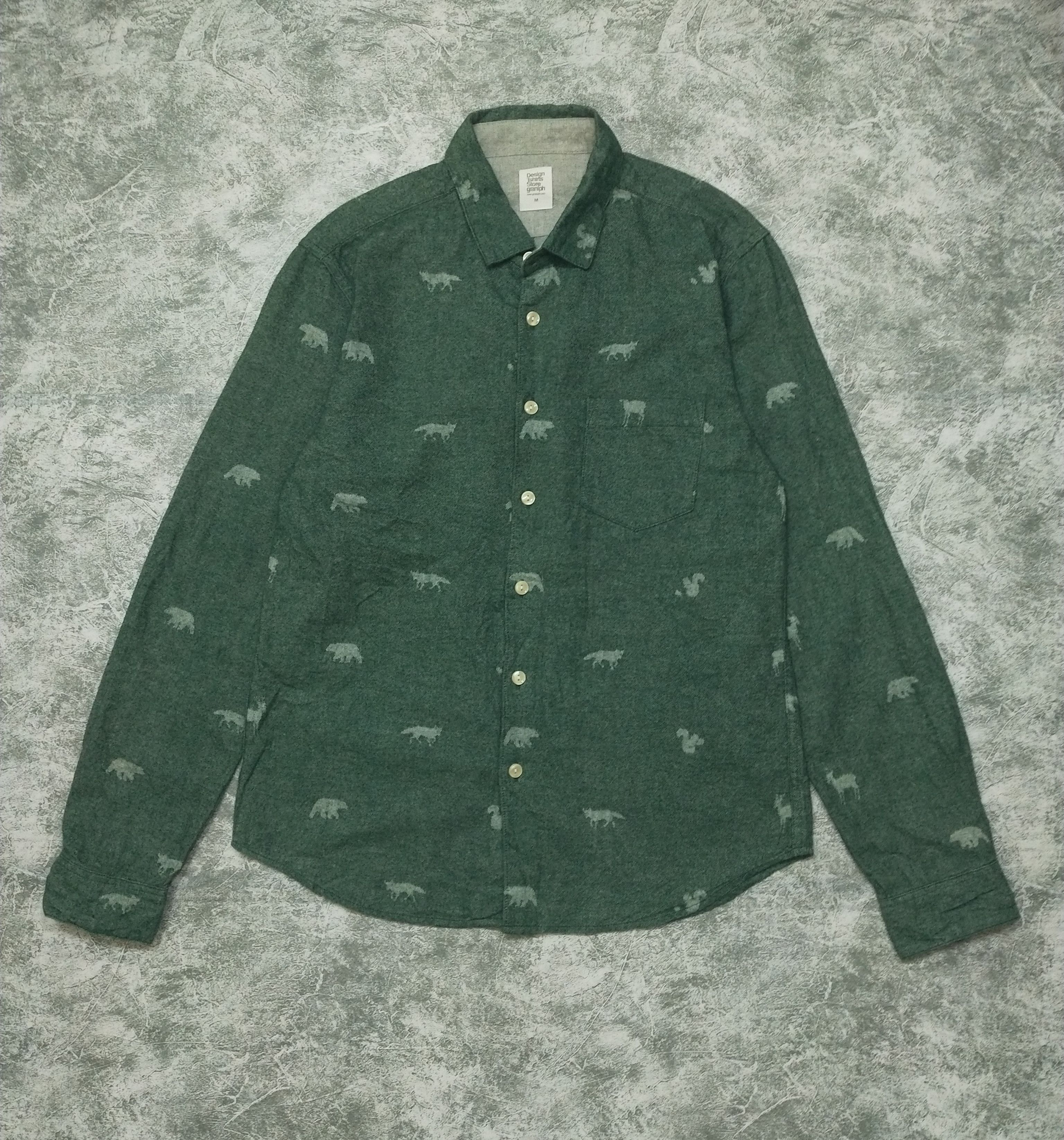Japanese Brand Animal Print Flannel Size US M / EU 48-50 / 2 - 1 Thumbnail