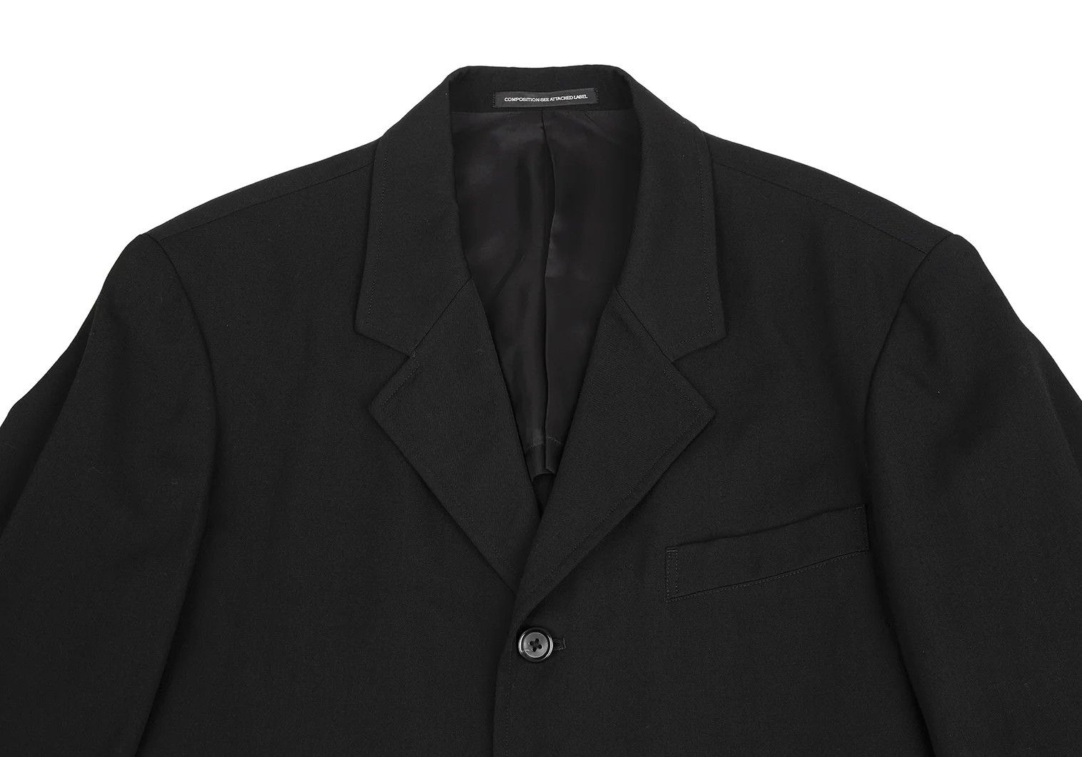 Jean Paul Gaultier Wool Gabardine Long Jacket in Black Size 3 Size US L / EU 52-54 / 3 - 2 Thumbnail