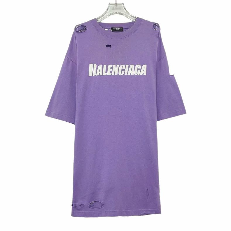 Balenciaga Balenciaga Cracked Design Round Neck Short Sleeve Size S / US 4 / IT 40 - 1 Thumbnail