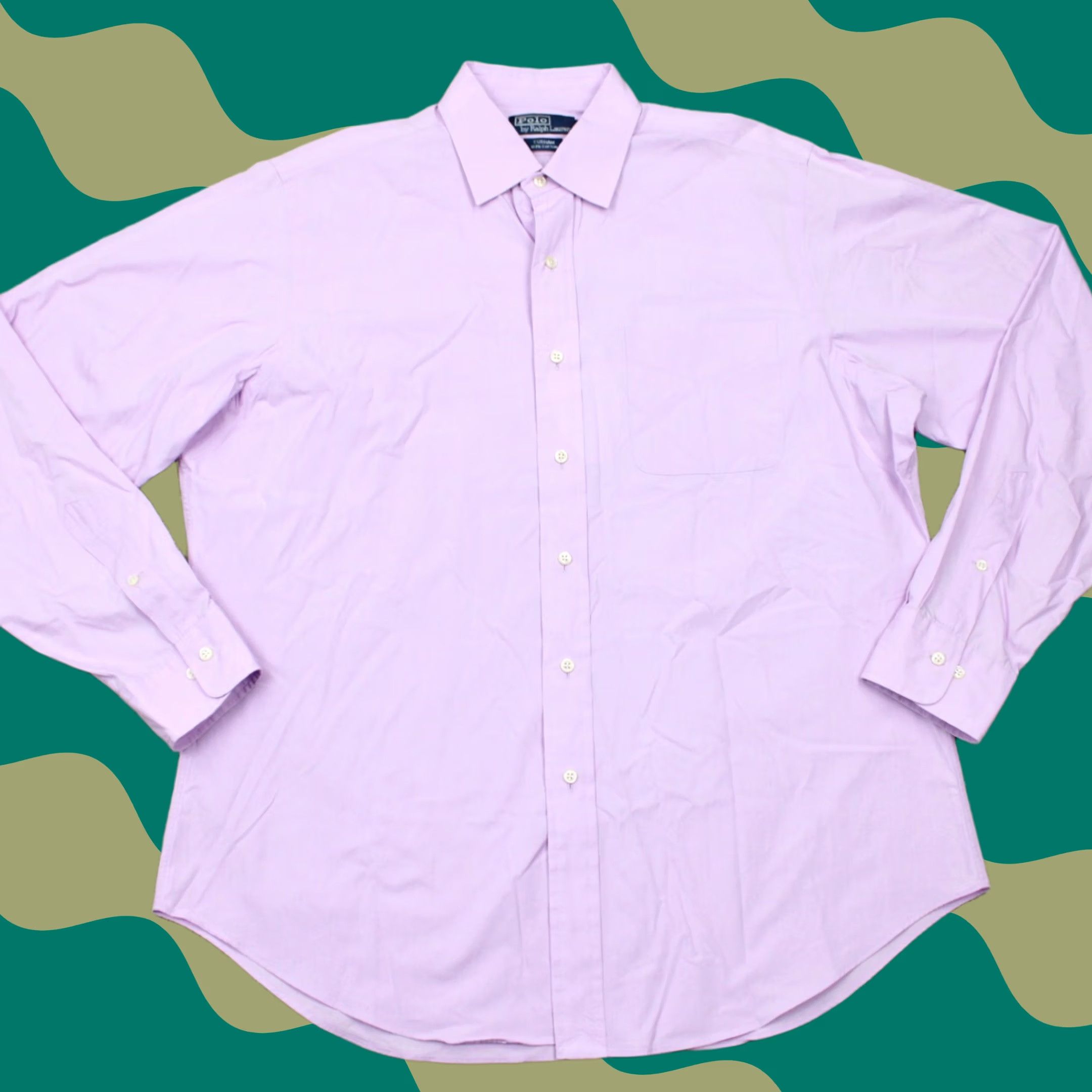 Polo Ralph Lauren Polo Ralph Lauren Shirt Mens 16 1/2, 36/37 Purple Currum 100% Cotton Long Sleeve - Sale Size US XL / EU 56 / 4 - 1 Thumbnail