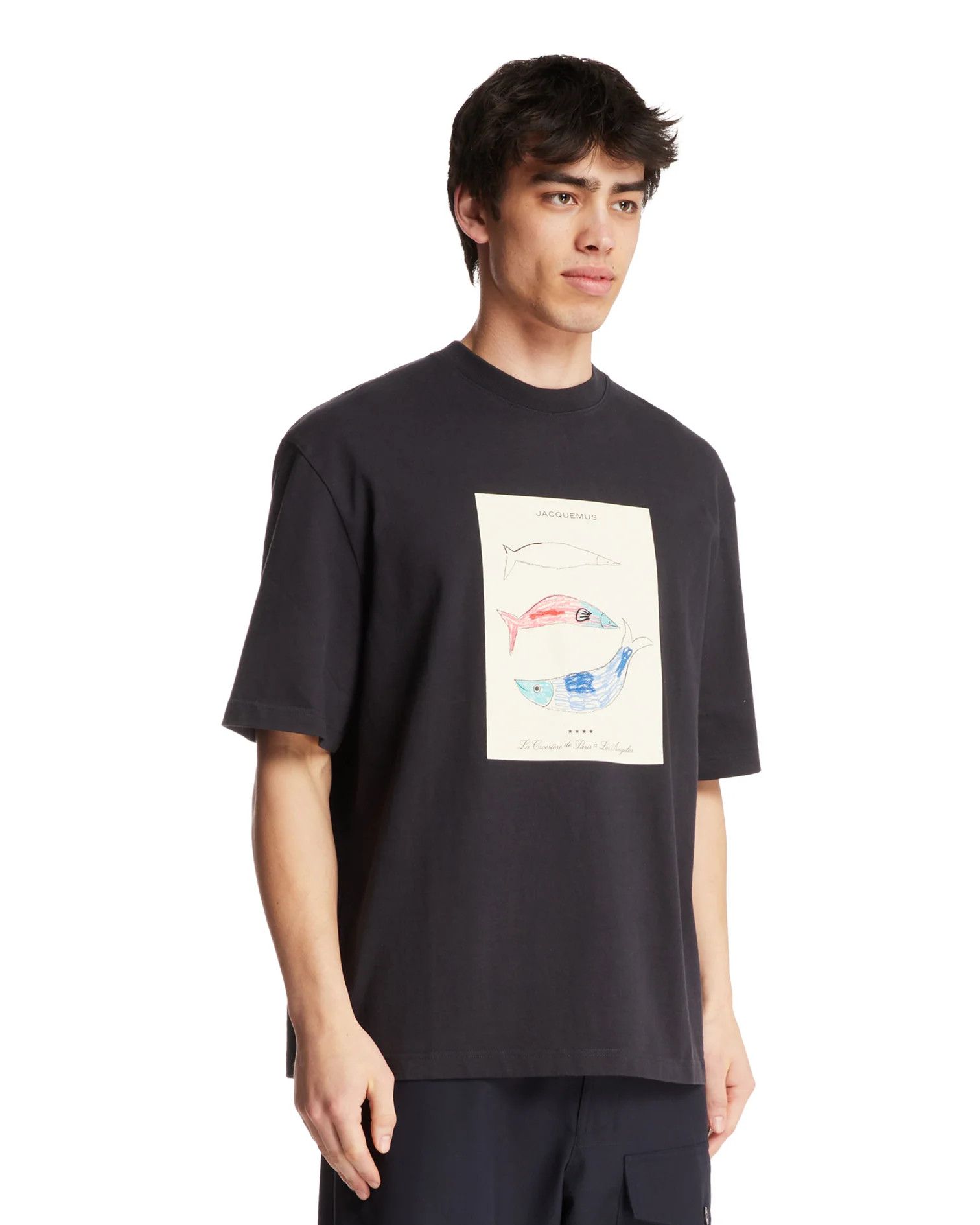 Jacquemus o1h1sh10525 Le T-Shirt Marino in Navy Blue Size US XXL / EU 58 / 5 - 2 Thumbnail