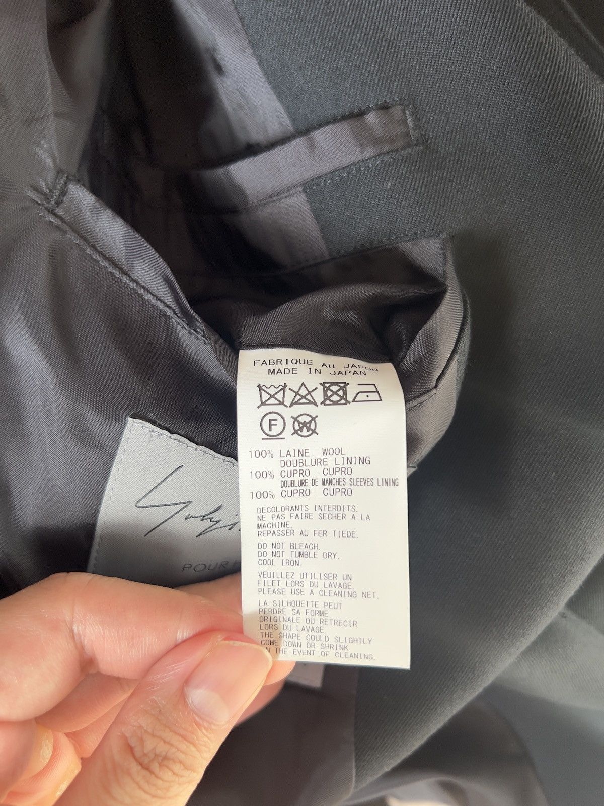 Yohji Yamamoto Yohji Yamamoto Pour Homme - W/Gabardine 5BUTTON JACKET Size US L / EU 52-54 / 3 - 11 Thumbnail