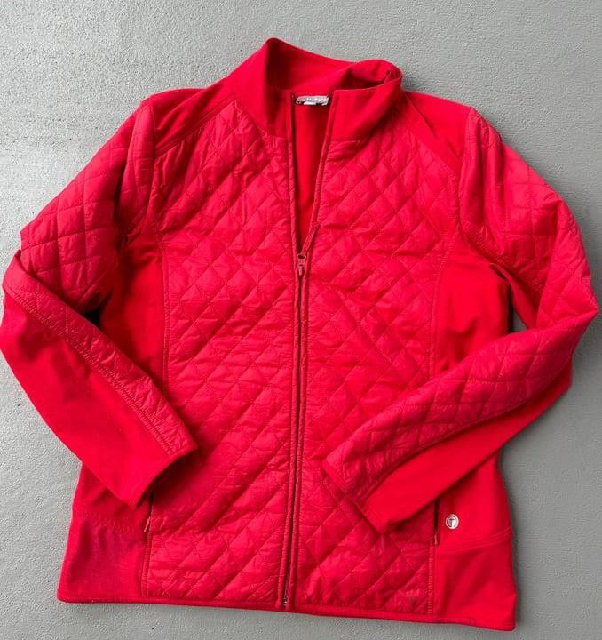 J.Crew Talbots Red Quilted Jacket Medium Size M / US 6-8 / IT 42-44 - 1 Preview