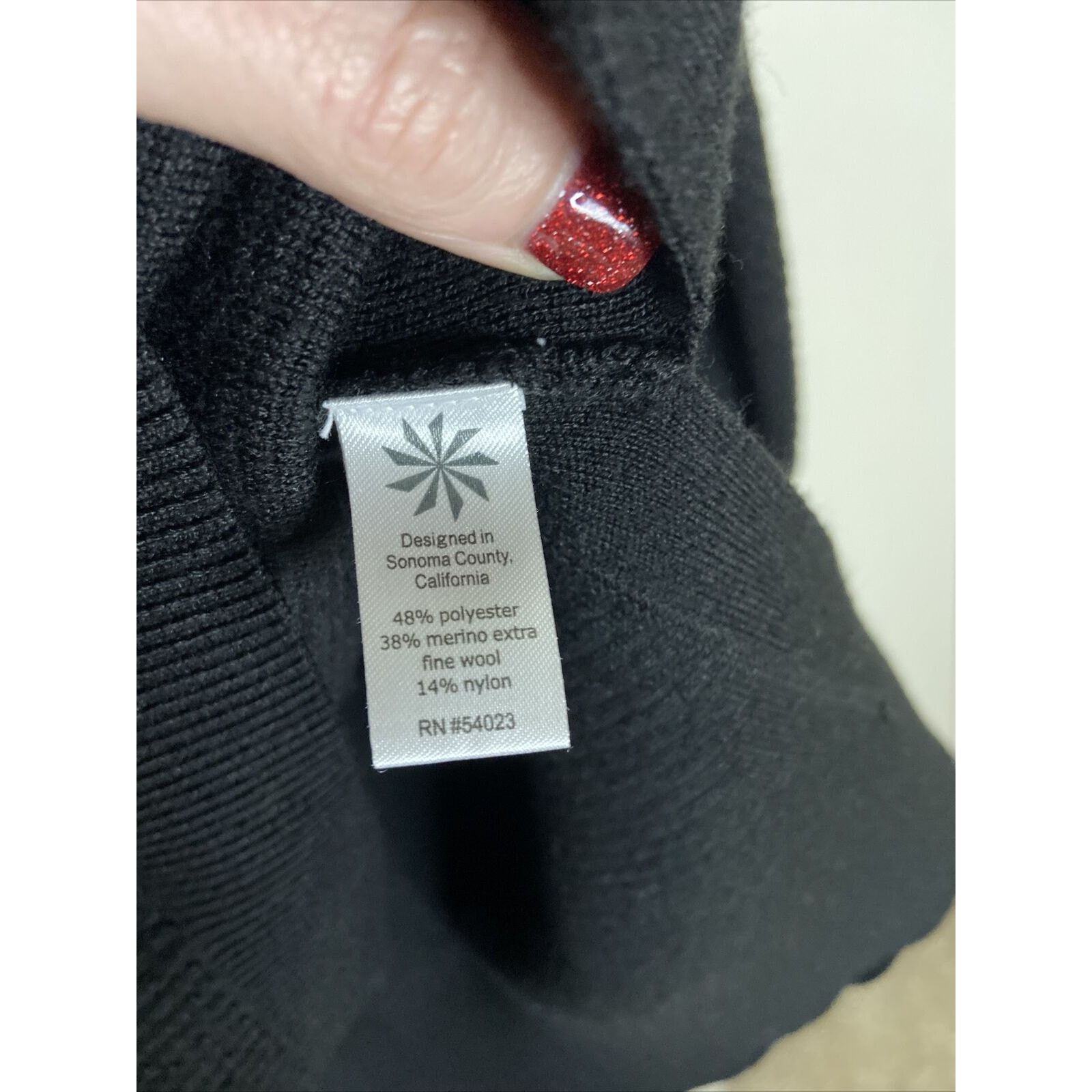 Athleta Athleta Sweater XXS Black Wool Blend Honeycomb Pullover Size XXS / US 00 / IT 34 - 4 Thumbnail