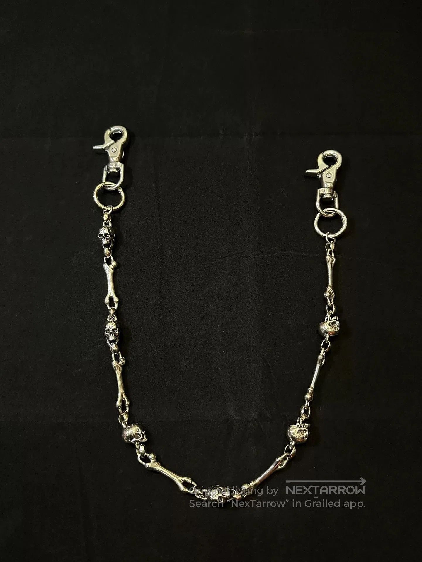 Vintage vintage 90s skull chain wallet chain. Size ONE SIZE - 9 Thumbnail