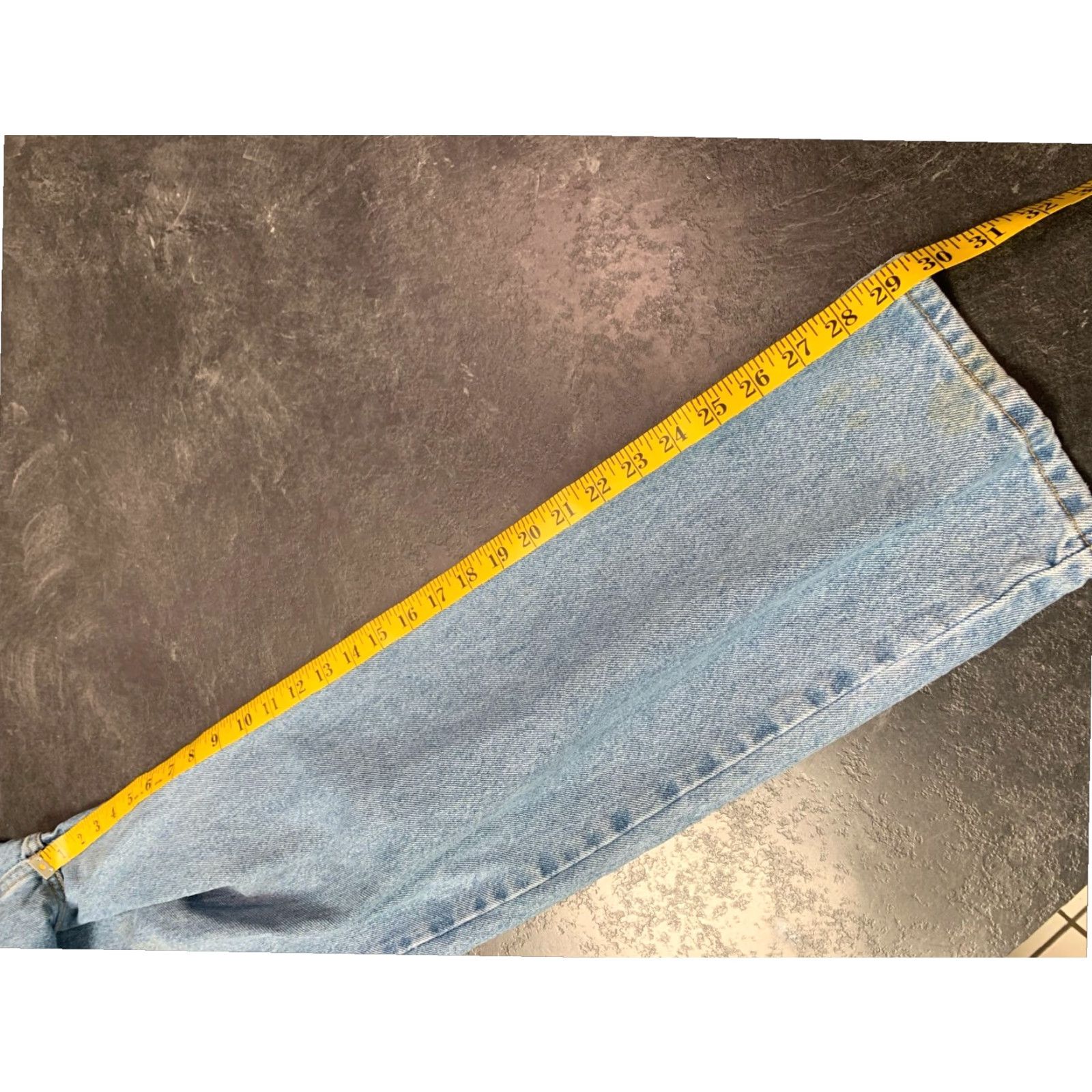 Levi's Mens Levi's Blue Slim Fit Mid Rise Jeans 32x30 Size US 32 / EU 48 - 7 Thumbnail