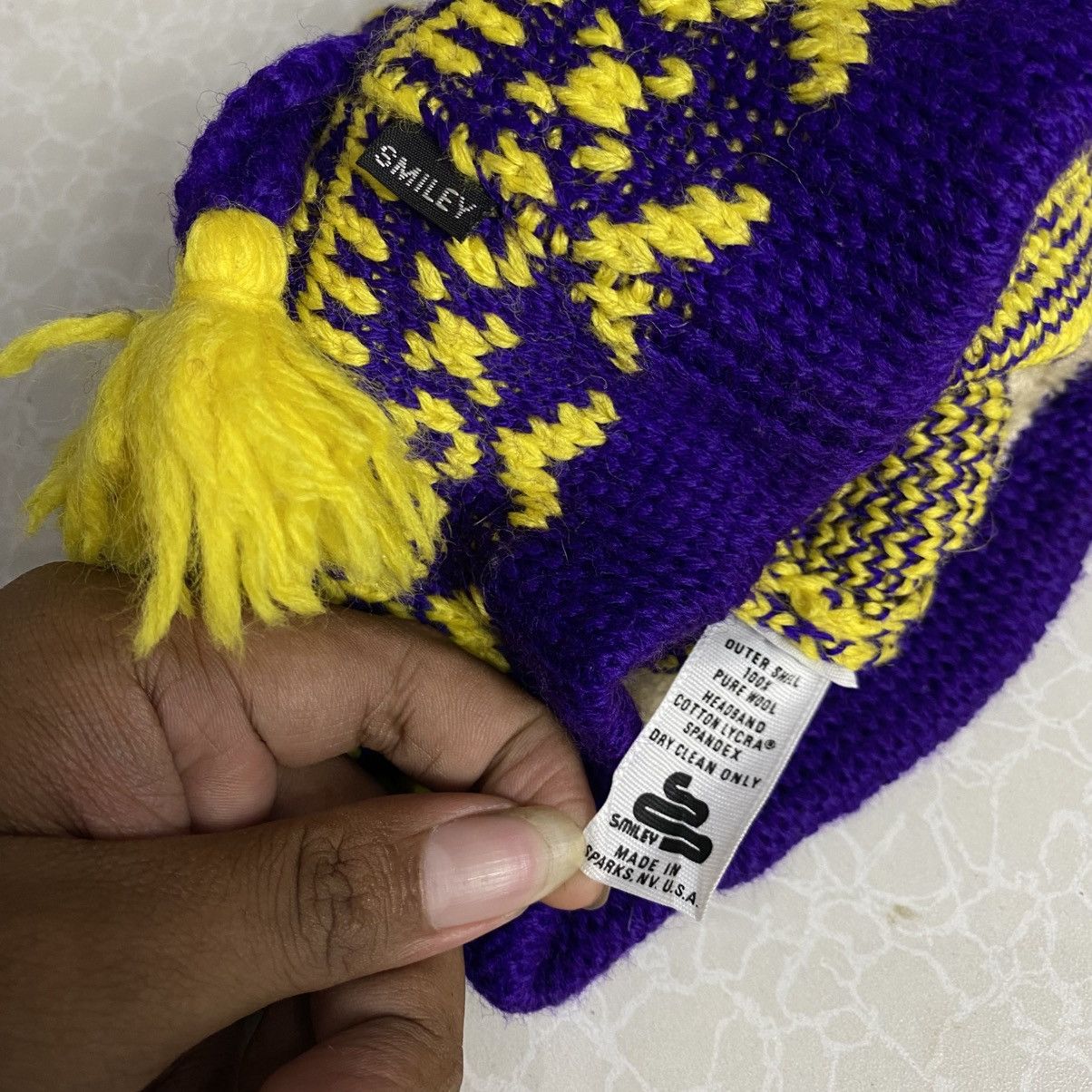 Japanese Brand × Vintage 2000s y2k smiley navajo usa made pom beanie hats Size ONE SIZE - 6 Thumbnail