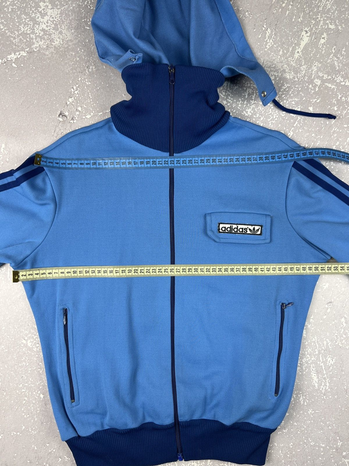 Adidas 70s 80s Vintage Adidas Hooded Track Top Made in Yugoslavia Size S / US 4 / IT 40 - 8 Thumbnail