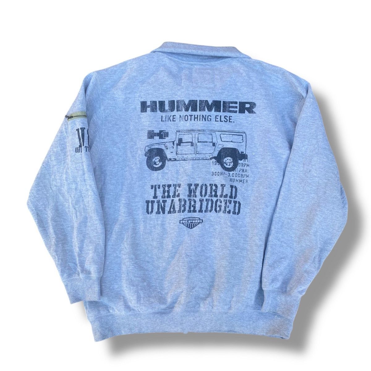 Sports Specialties Vintage 90s Gray Hummer Zip Up Sweater Jacket #G2 Size US XXL / EU 58 / 5 - 1 Thumbnail