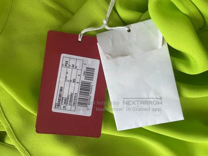 Valentino Valentino Fluorescent green silk shirt Size XL / US 12-14 / IT 48-50 - 5 Thumbnail