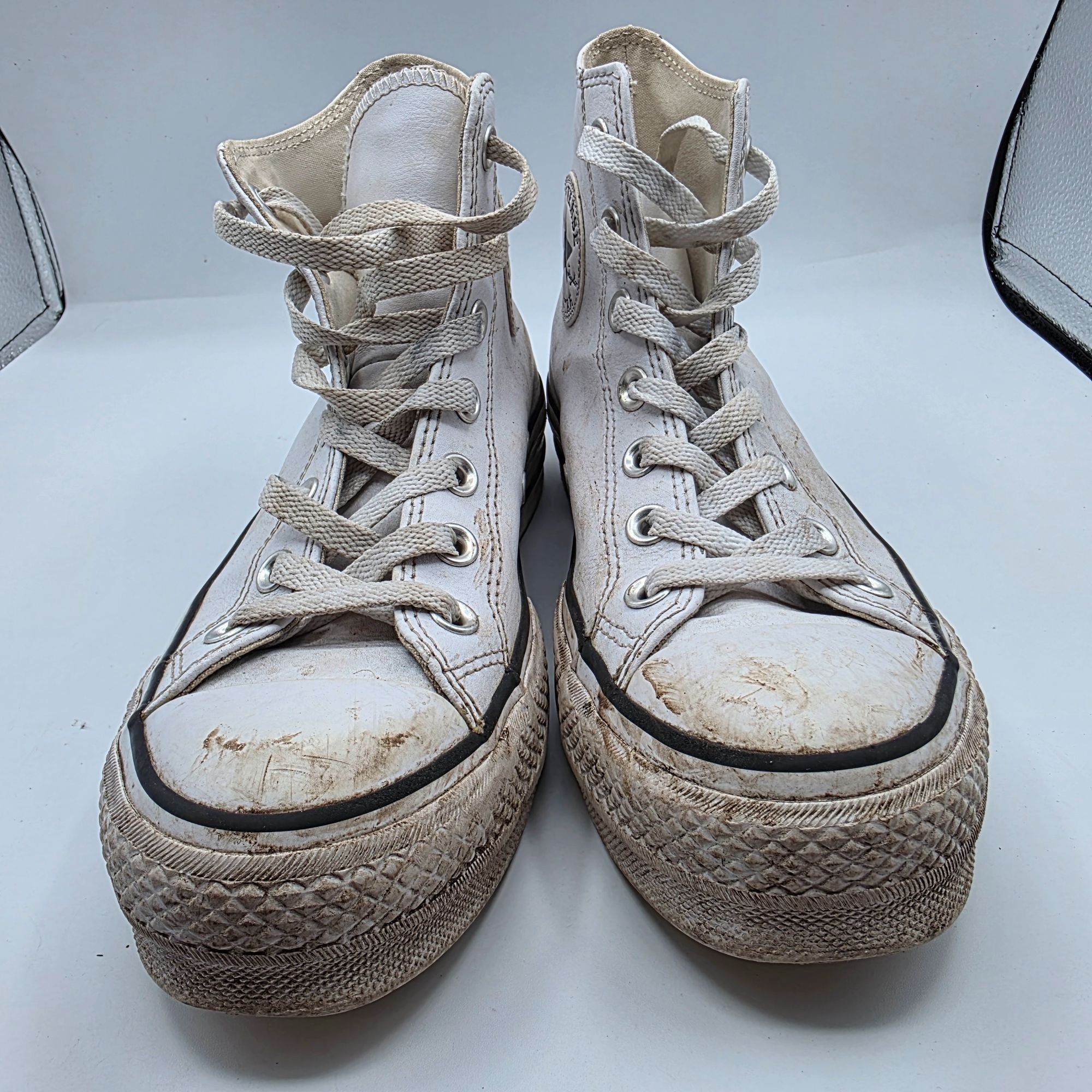 Converse Converse Chuck Taylor All Star Lift Platform Leather Womens Size US 7 / IT 37 - 2 Thumbnail