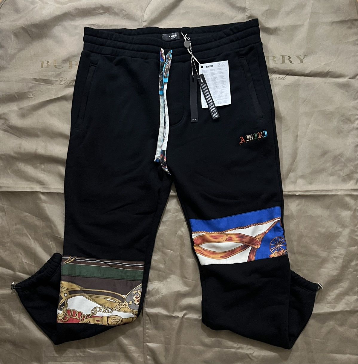 Amiri AMIRI SWEATPANTS WITH LOGO size XL Size US 36 / EU 52 - 1 Thumbnail