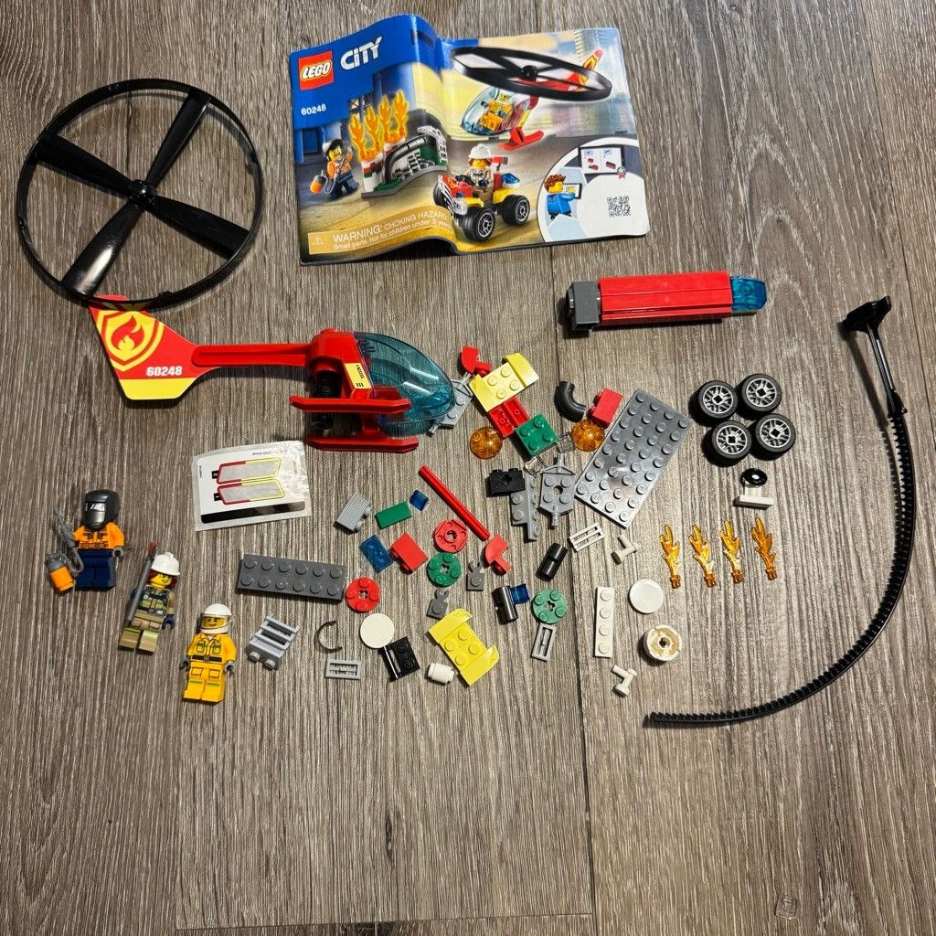 LEGO LEGO City Fire Helicopter Building Set Bundle Lot With Minif Size ONE SIZE - 2 Thumbnail