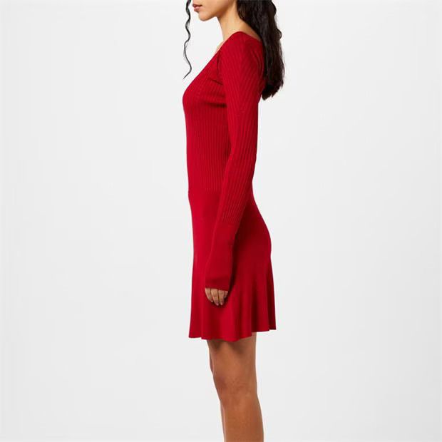 Jacquemus o1g2r1mq1024 Mini Dresses in Dark Red Size M / US 6-8 / IT 42-44 - 4 Thumbnail