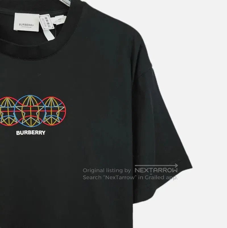 Burberry Burberry Black Short Sleeve Cotton T-Shirt. Size XS / US 0-2 / IT 36-38 - 3 Thumbnail