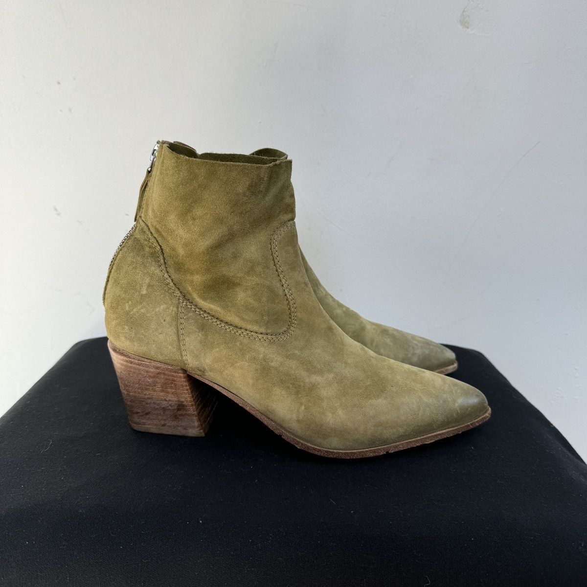 MoMA Moma Lucrezia Ankle Green Boots Size US 8 / IT 38 - 3 Thumbnail