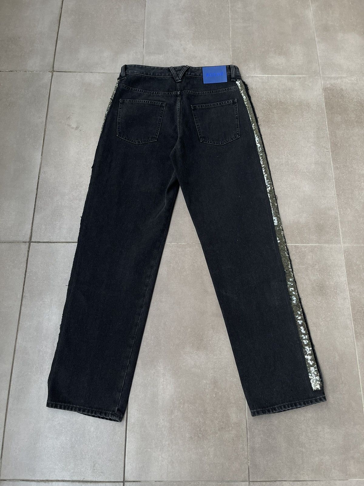 Other !DS! AW22 Koche Aplications Black Denim Pants Size US 32 / EU 48 - 8 Thumbnail