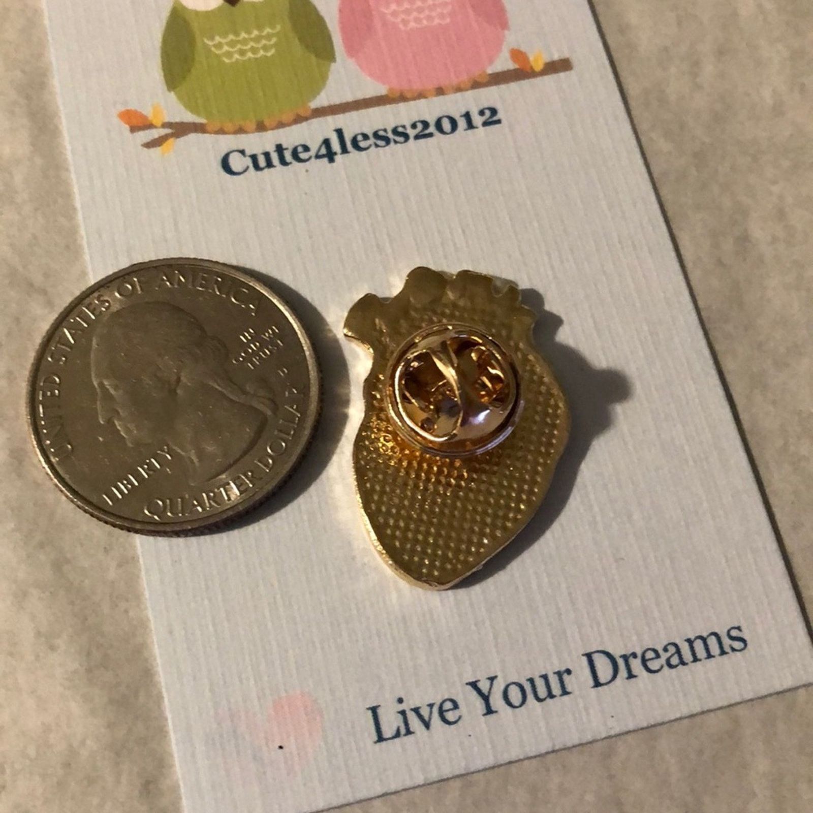 Other Heart Be Brave Pin Brooch Size ONE SIZE - 2 Thumbnail