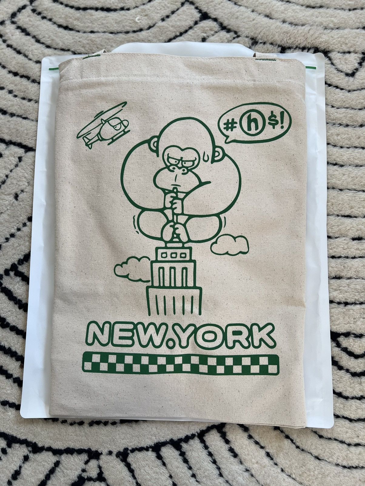 HIDDEN Hidden NY Large Tote Bag - Natural Size ONE SIZE - 3 Thumbnail