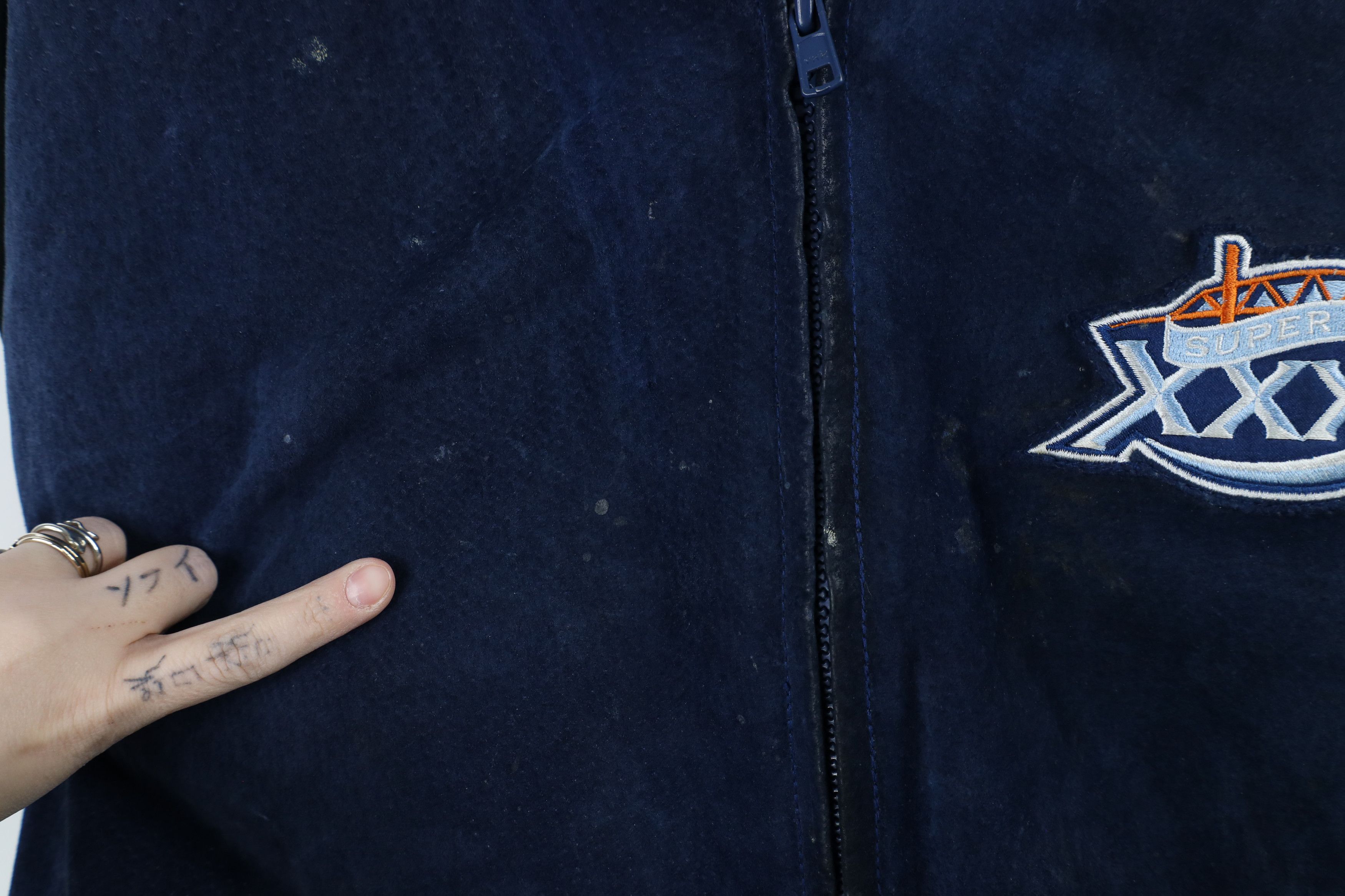 Vintage Vintage Y2K 2005 Super Bowl Suede Leather Bomber Jacket Size US XXL / EU 58 / 5 - 6 Thumbnail