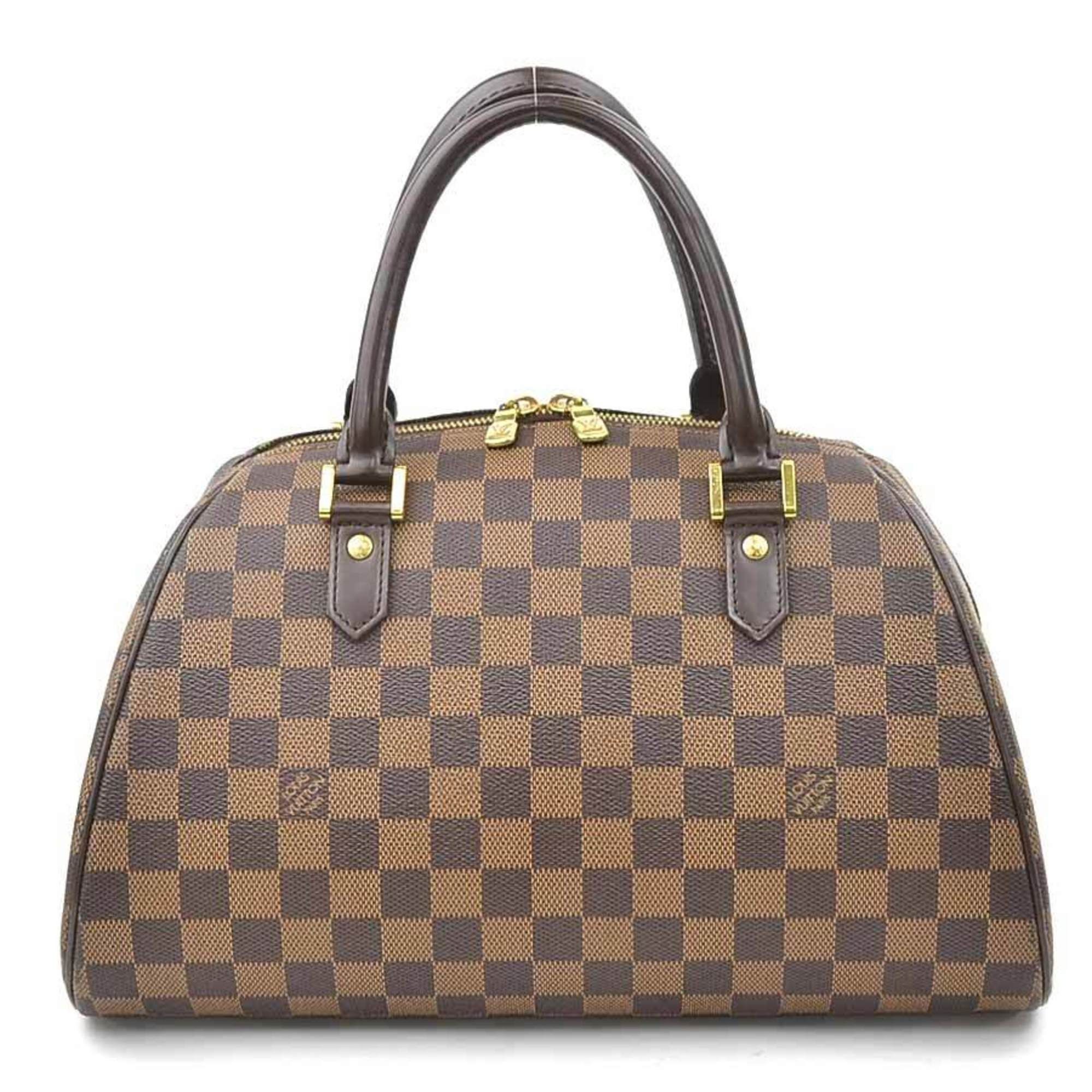 Louis Vuitton Louis Vuitton Damier Rivera MM Handbag in Canvas, Brown and Gold, Women's, N41434 e60935a Size ONE SIZE - 1 Thumbnail