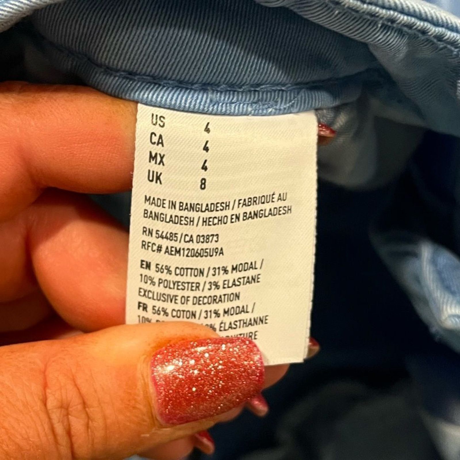 American Eagle Outfitters American Eagle Super Stretch Bright Blue Shorts Size 4 Size 27" / US 4 / IT 40 - 7 Thumbnail
