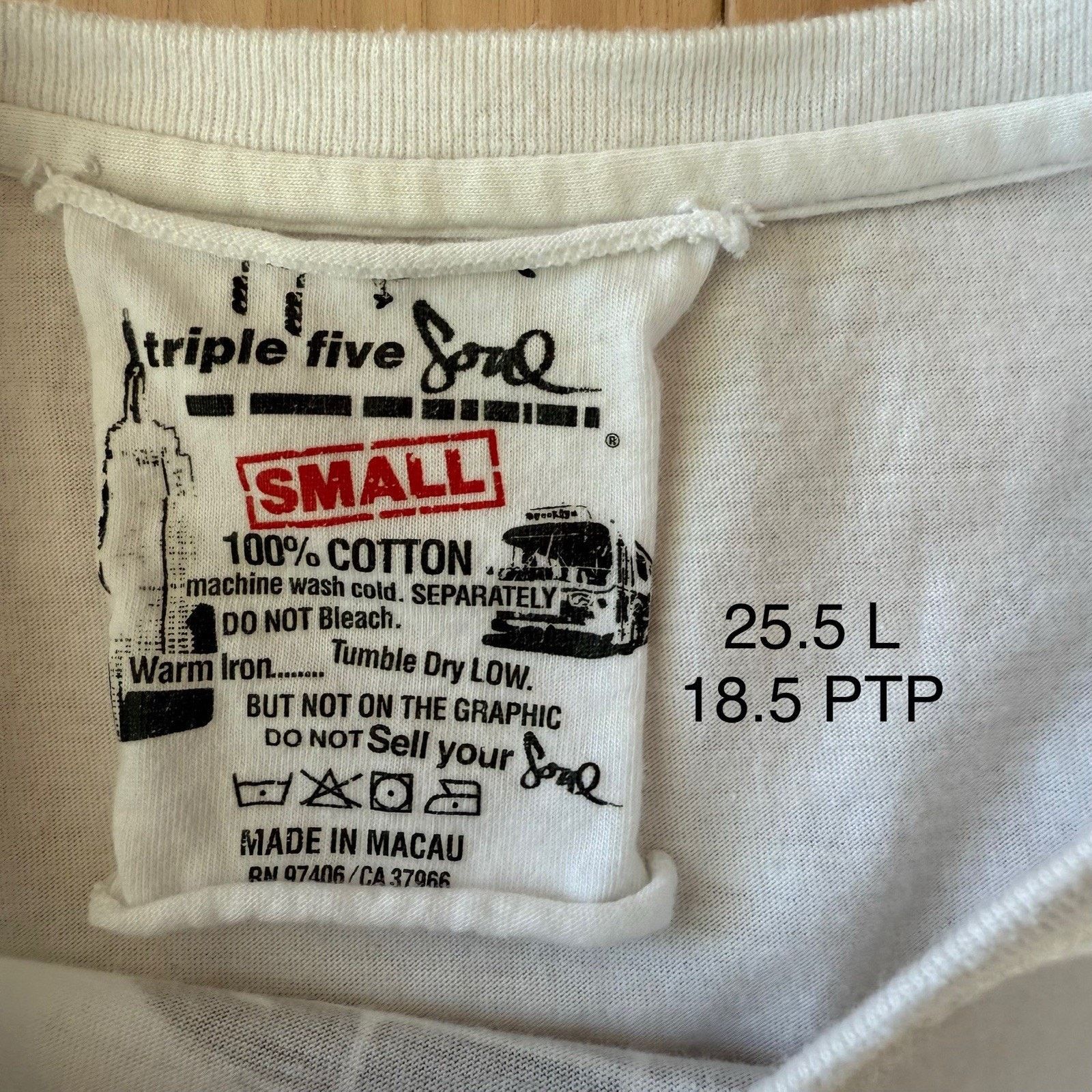 Triple 5 Soul Vintage Triple Five Soul Shirt S White New York Streetwear Size US S / EU 44-46 / 1 - 5 Thumbnail