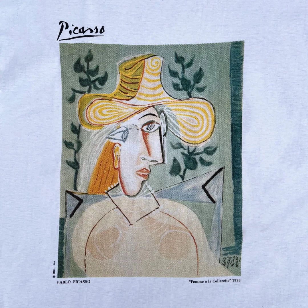 Vintage Picasso 1994 90s Vintage Art Museum Painting Rare T-Shirt Size US L / EU 52-54 / 3 - 2 Thumbnail