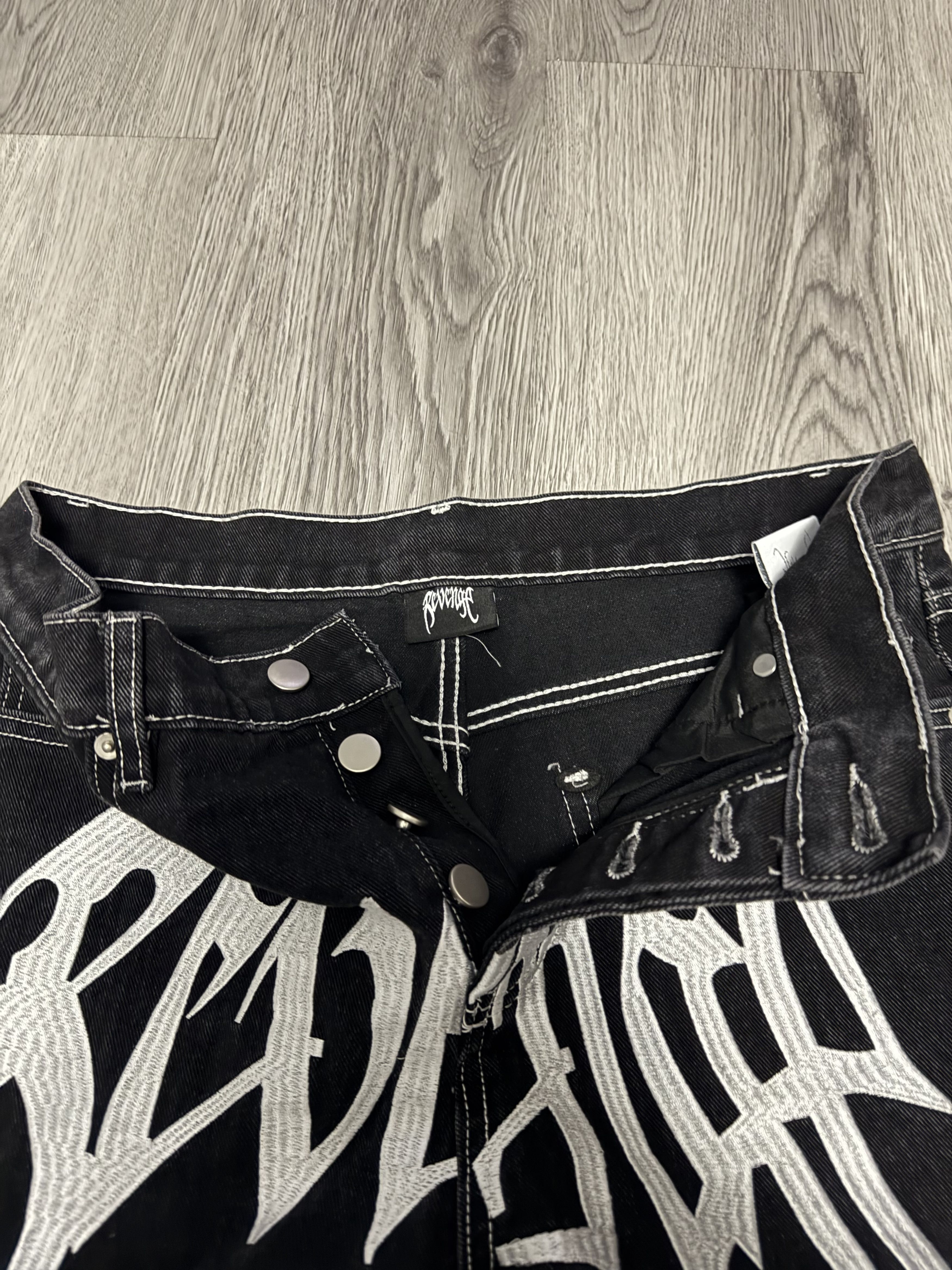 Revenge Revenge Jeans Denim - Embroided Size US 30 / EU 46 - 3 Thumbnail