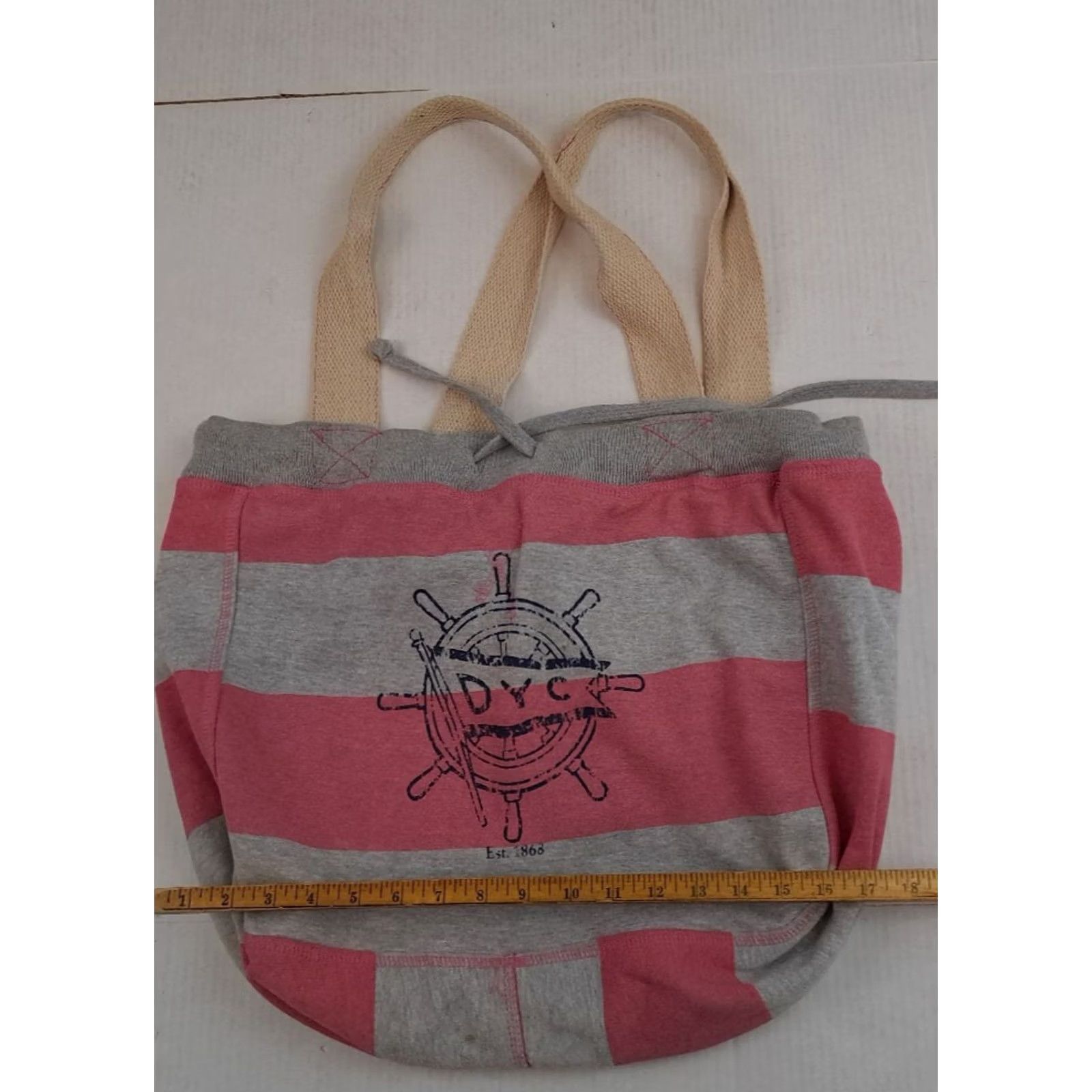 Vintage Vintage Detroit Y. C. Cotton 15x15 Beachcomber Travel Tote Bag MV Sport Size ONE SIZE - 7 Thumbnail