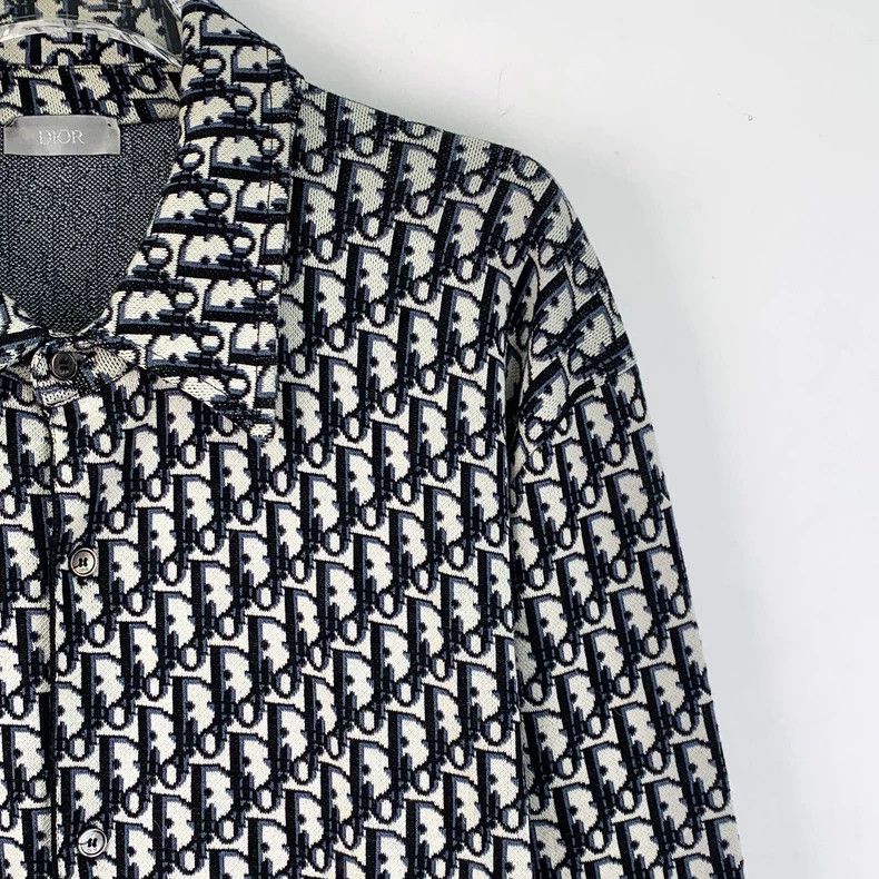 Dior Dior Black logo jacquard full print cotton lapel single-br Size US XXL / EU 58 / 5 - 3 Thumbnail