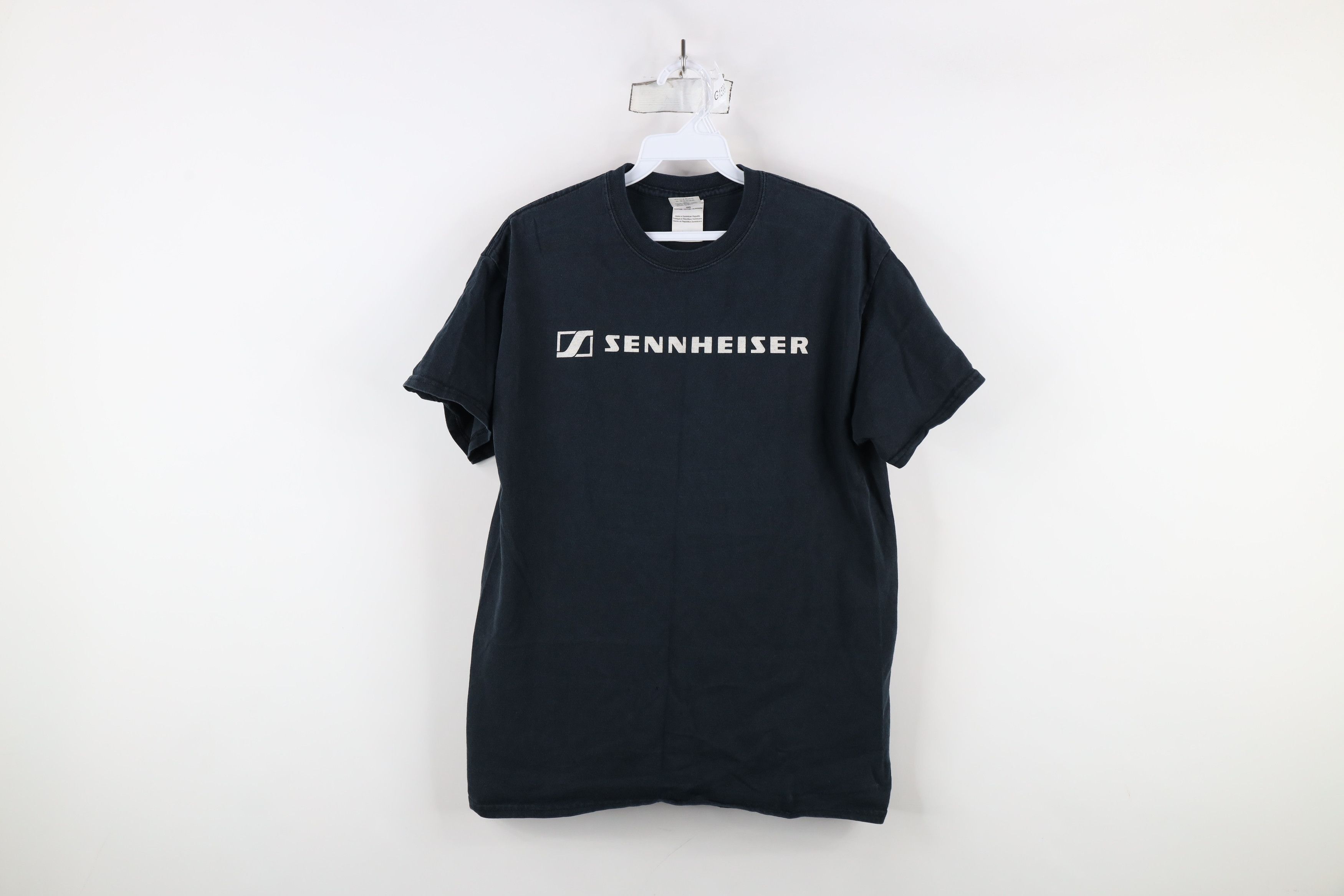 Vintage Vintage 90s Y2K Spell Out Sennheiser Music T-Shirt Black Size US M / EU 48-50 / 2 - 1 Thumbnail