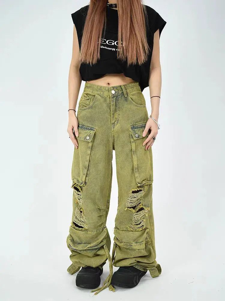 Designer × Japanese Brand Vintage Streetwear Hip Hop Loose Casual Pants Size US 33 - 2 Thumbnail
