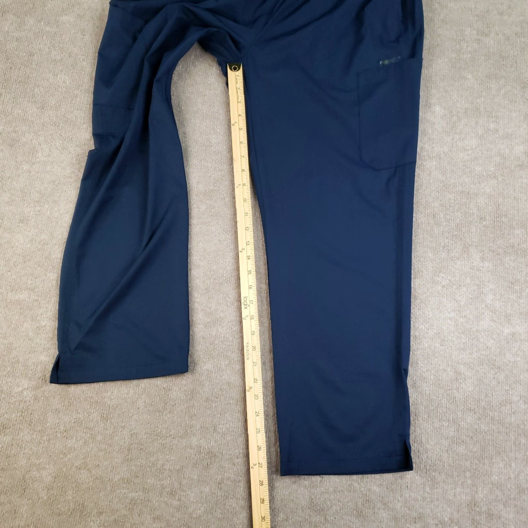 Carhartt VINTAGE Carhartt Cargo Scrub Pants Womens XL Blue Drawstring Stretch Nurse Utility Size 40" / US 18 - 2 Thumbnail
