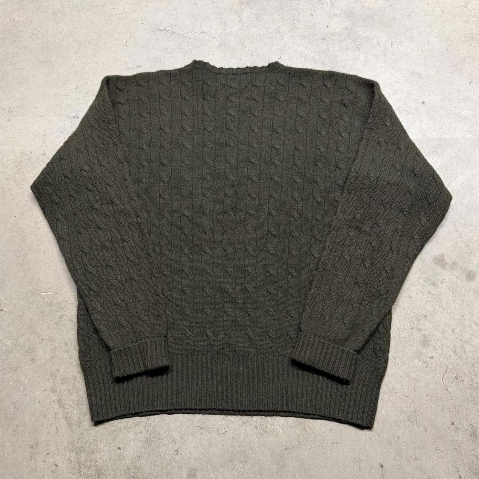 Polo Ralph Lauren Vintage 80s Polo Ralph Lauren Cashmere Cable Knit Sweater Size US XL / EU 56 / 4 - 4 Thumbnail