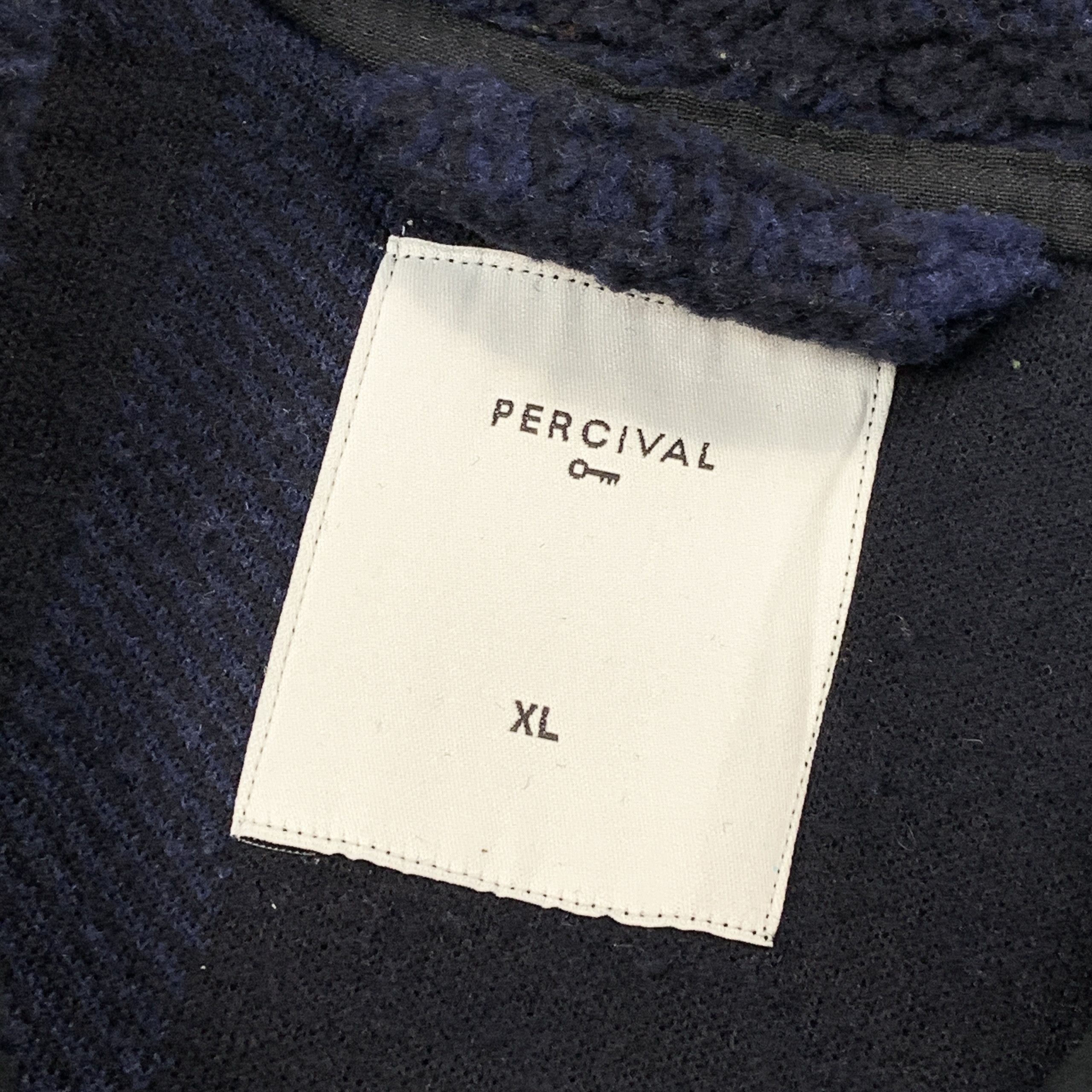 Percival Percival Teddy Fleece Plaid Checkered Blue Jacket Size US XL / EU 56 / 4 - 5 Thumbnail