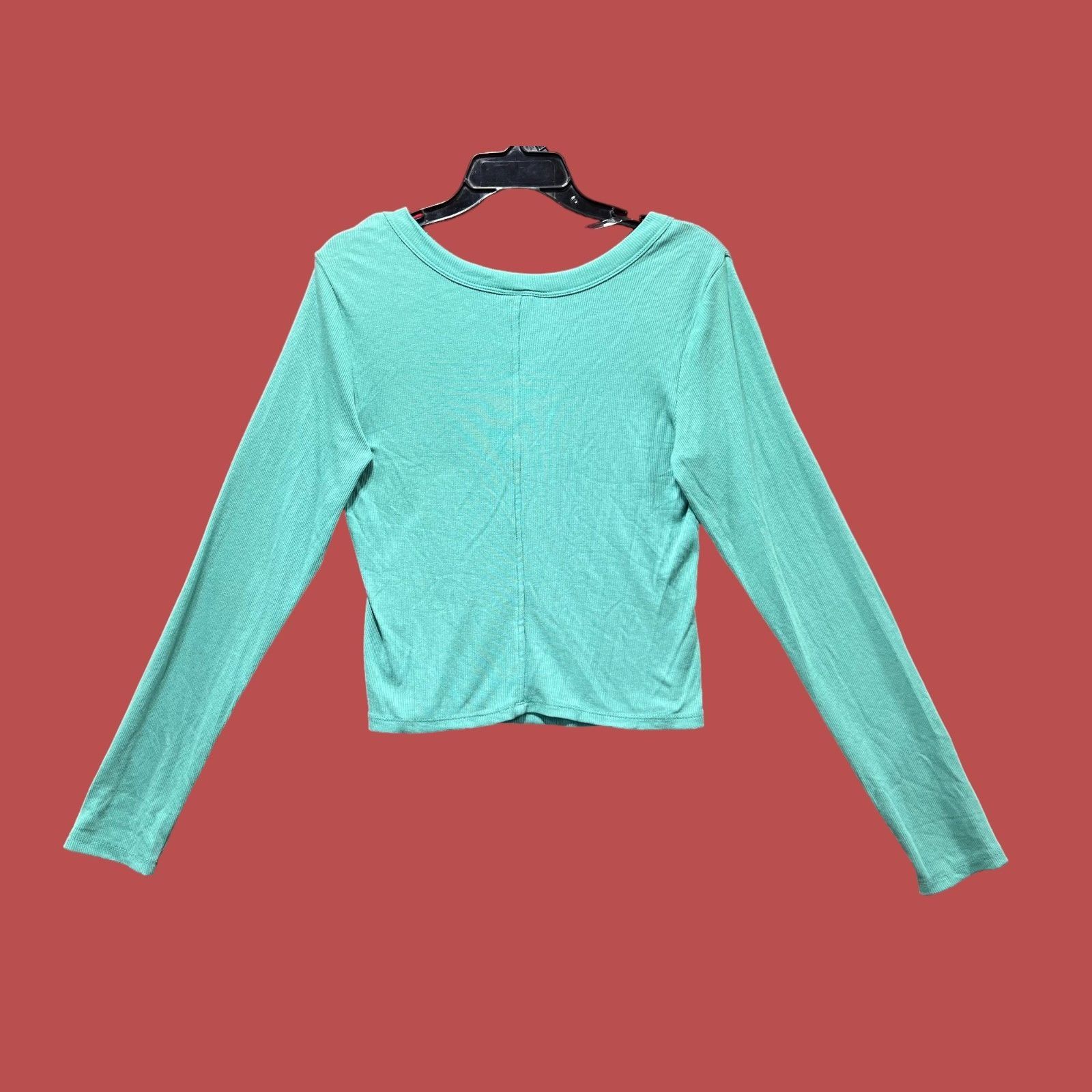 Other Universal Thread - Women's Ribbed Long Sleeve Scoopneck T-Sh Size XL / US 12-14 / IT 48-50 - 4 Thumbnail