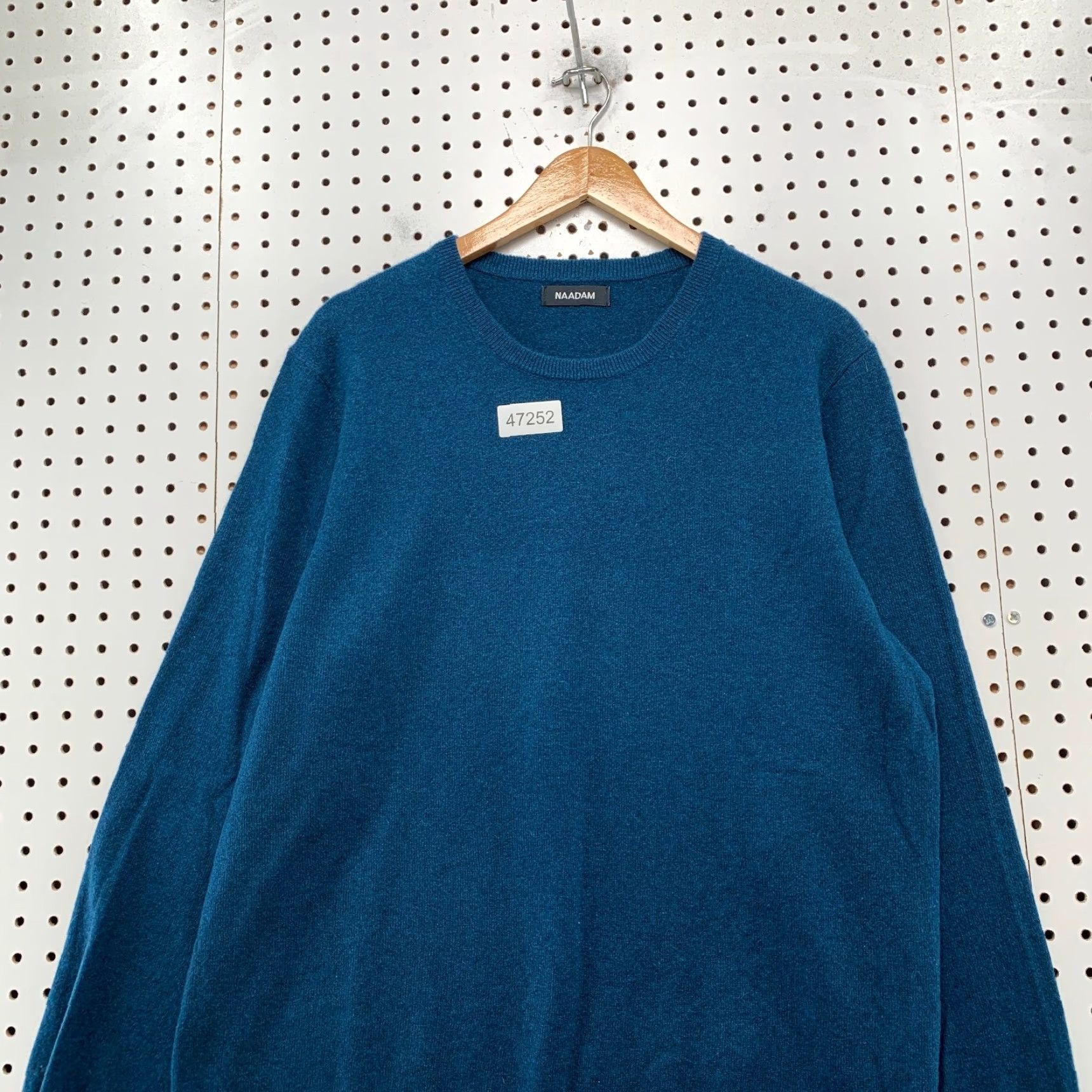 Naadam 100% Cashmere Sweater Mens XL Blue Crewneck Soft Cozy Business Work Shirt