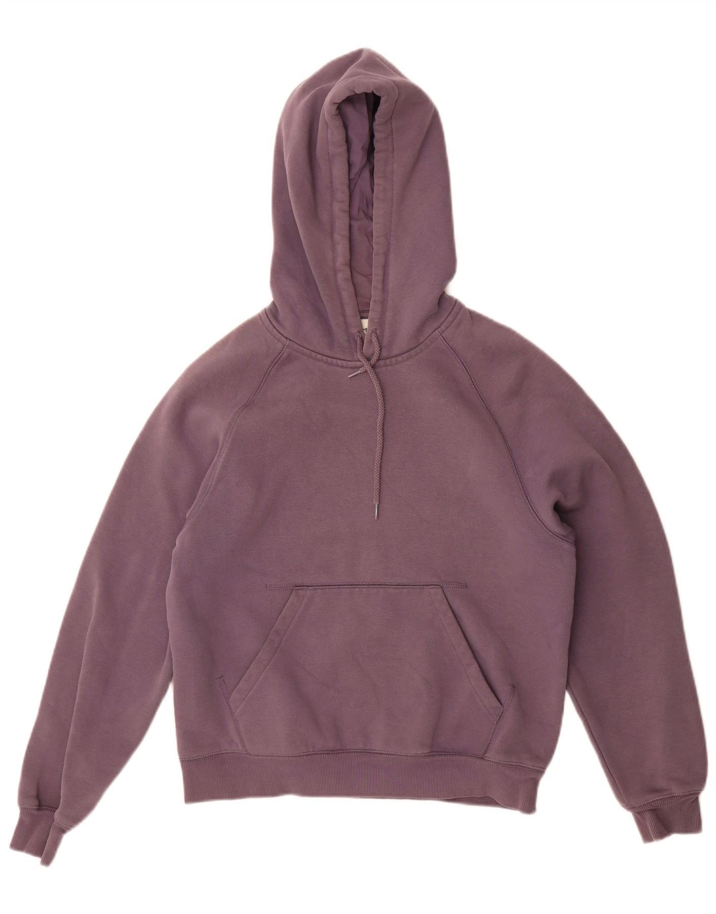 Carhartt Womens Overd Hoodie Jumper UK 6 XS Purple Cotton Size M / US 6-8 / IT 42-44 - 1 Thumbnail