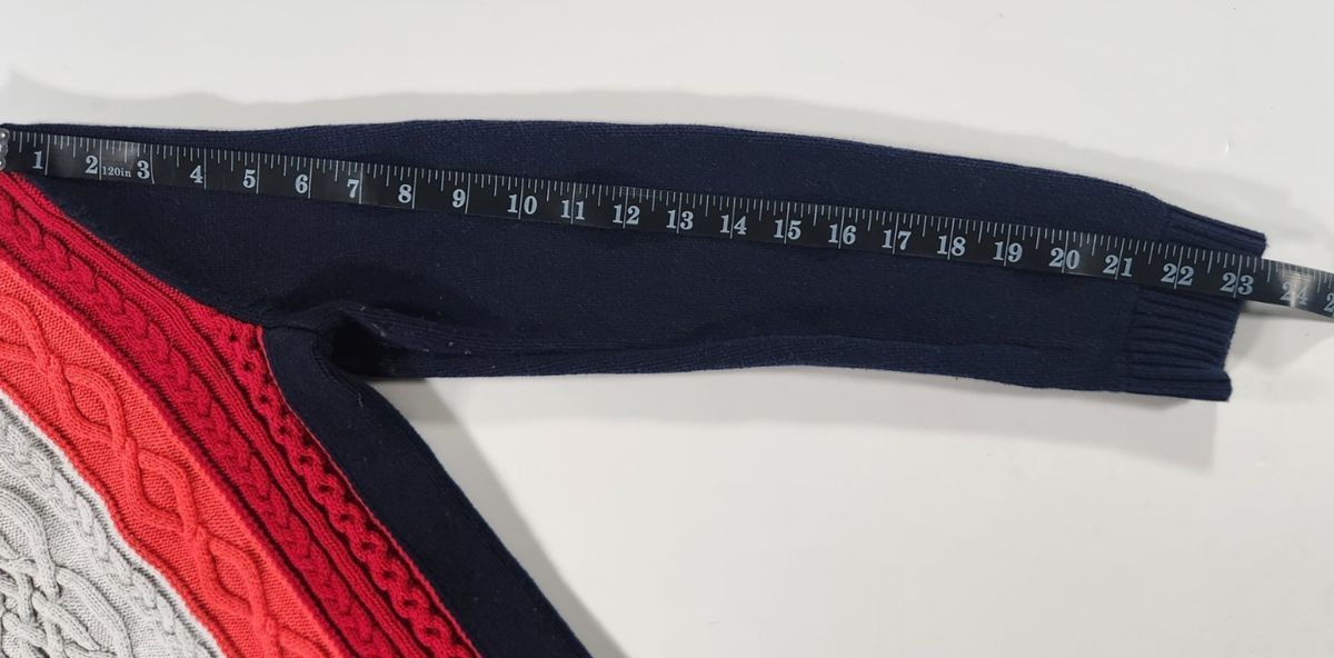 Tommy Hilfiger Tommy Hilfiger Cable Knit Crewneck Sweater 100% Cotton Sz S Size S / US 4 / IT 40 - 6 Thumbnail