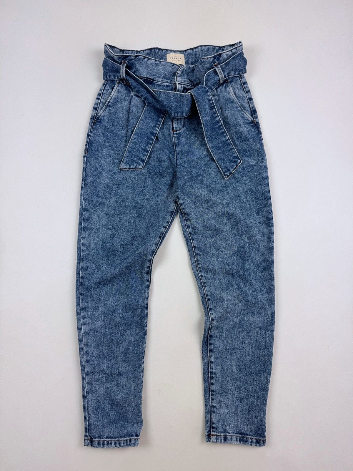 Sezane Sezane Washed Denim High-Rise Women’s Jeans Size 26" / US 2 / IT 38 - 1 Thumbnail