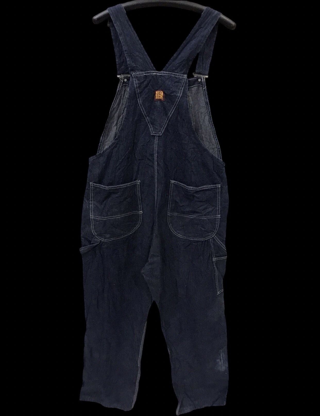 Japanese Brand 🔥For W35-w37🔥BIG BEN Denim Overall Size US 39 - 2 Thumbnail