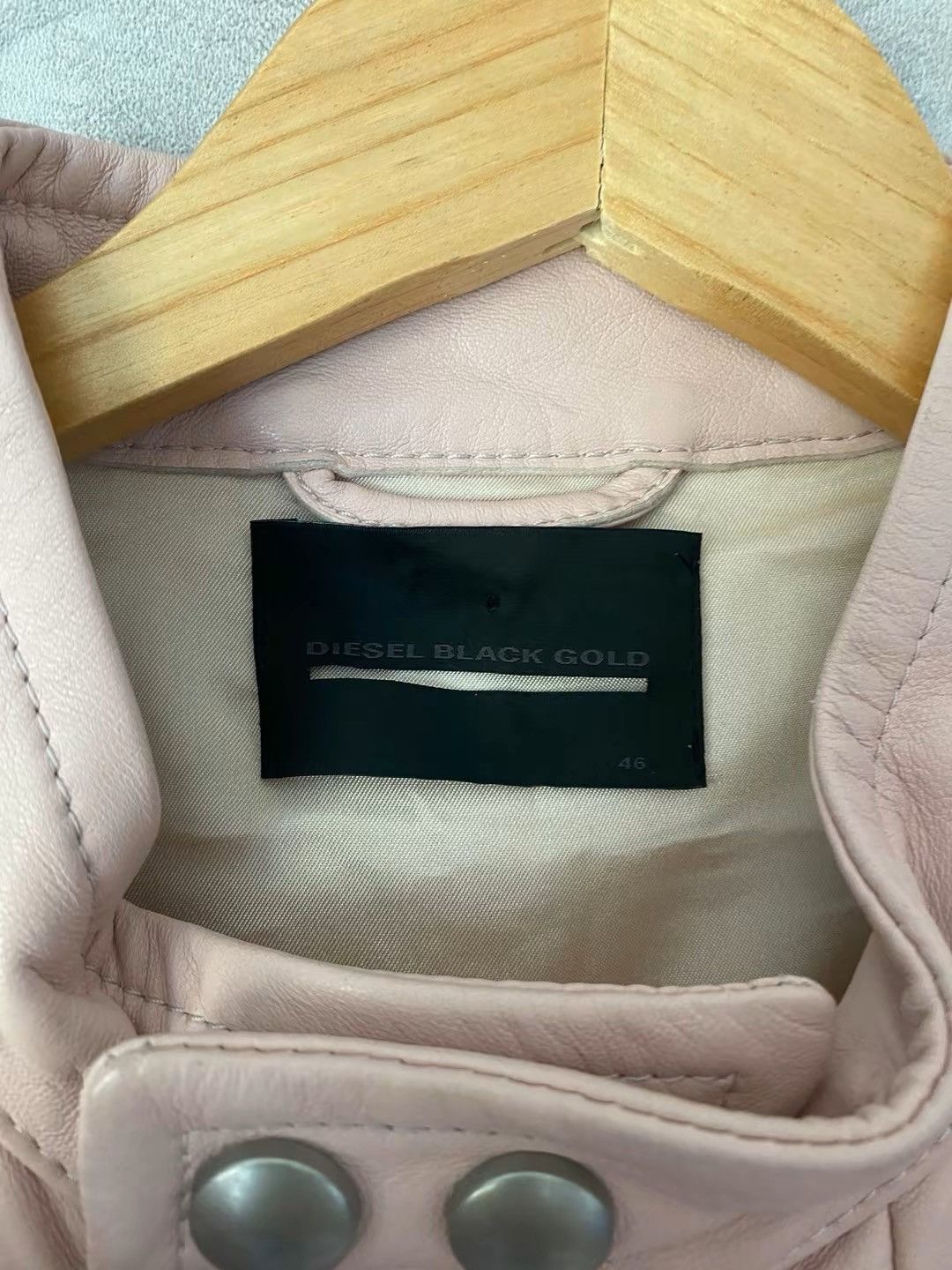 Diesel × Diesel Black Gold × Vintage Diesel Black Gold vintage pink leather jacket Size M / US 6-8 / IT 42-44 - 2 Thumbnail