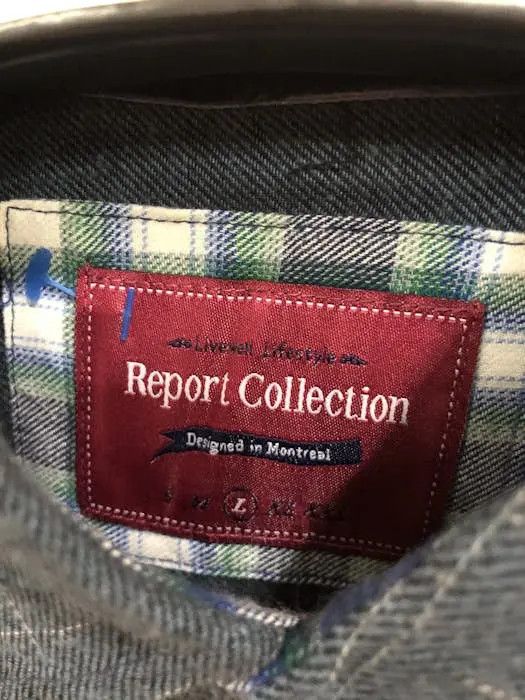Vintage Vintage Report Collection Flannel Shirt 👕 Size US M / EU 48-50 / 2 - 3 Thumbnail