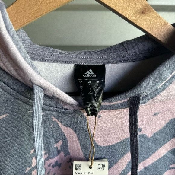 Adidas NWT ADIDAS WOMEN’S LUXE G HOODIE SAMPLE4U SILVER VIOLET SZ S Size S / US 4 / IT 40 - 4 Thumbnail