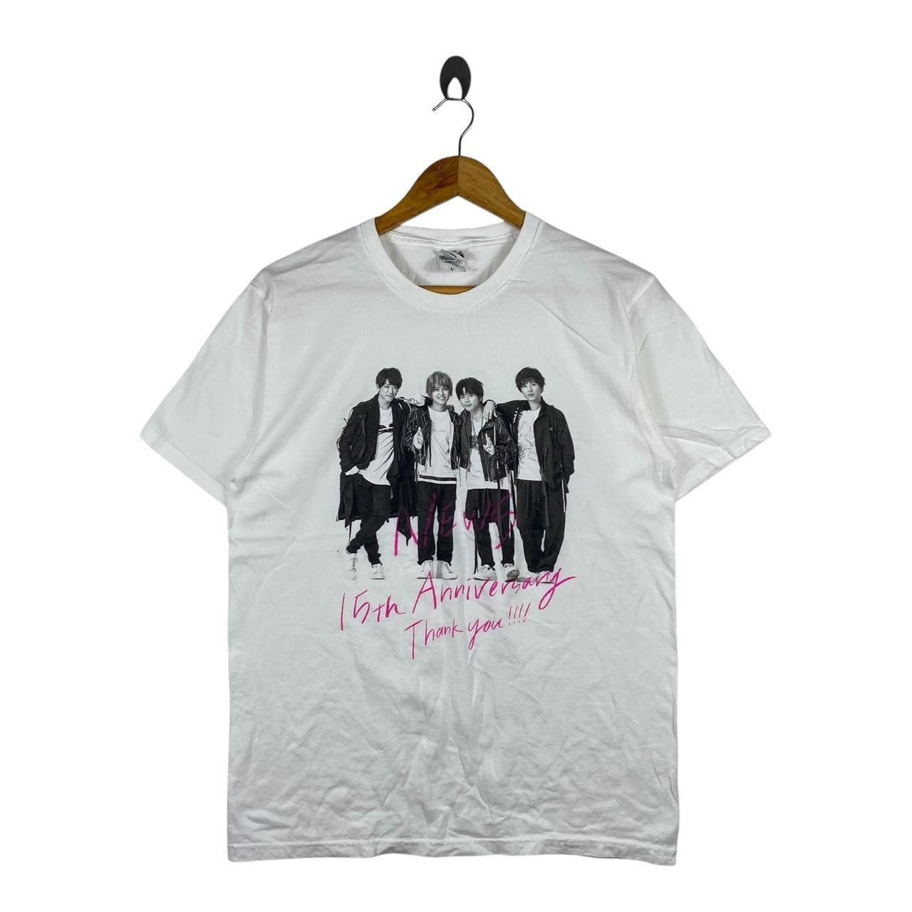 Band Tees NEWS JAPAN BOY BAND 15th Anniversary Concert Idol Tee Shirt Size L / US 10 / IT 46 - 1 Thumbnail