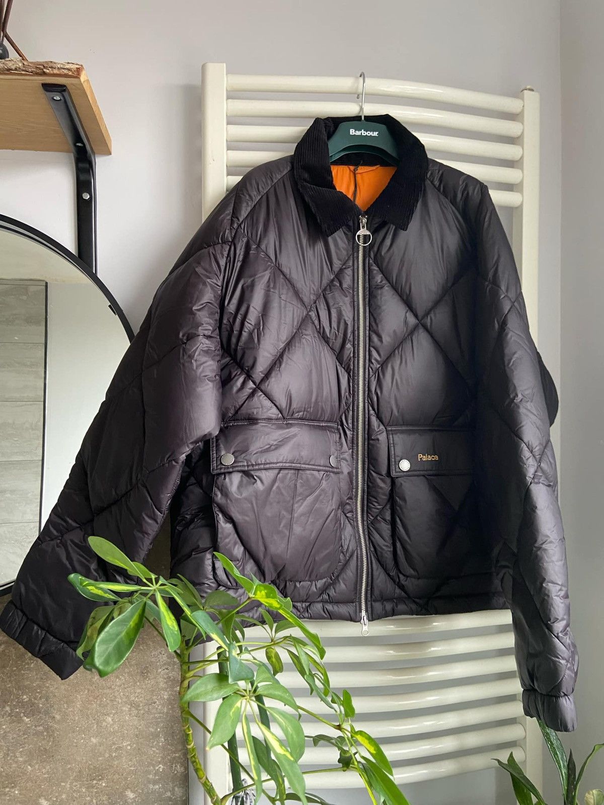 Barbour × Palace Barbour x Palace Quilted Jacket – Black Size US XXL / EU 58 / 5 - 5 Thumbnail